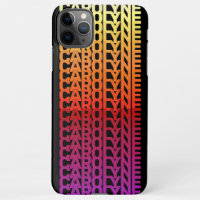 Cool Name Pattern Rainbow Colour Gradient Ombre Ar