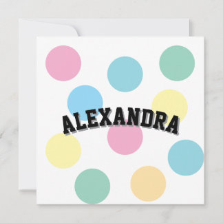 Cool Name Template Flat Card