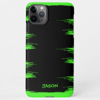 Cool Neon Green Brush Stroke Background Customized