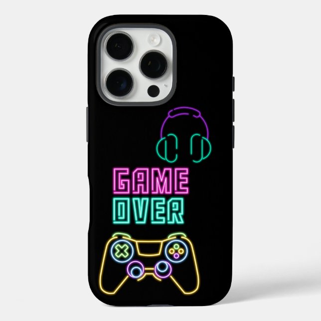 Cool Neon video game. Case-Mate iPhone Case (Back)