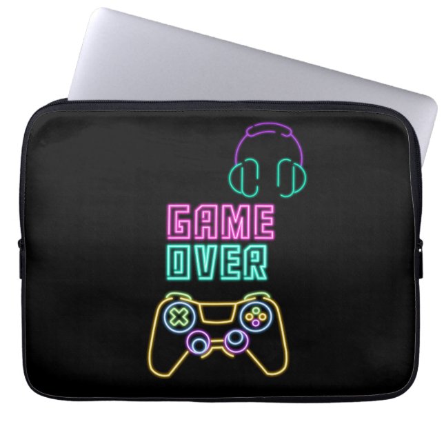 Cool Neon video game. Laptop Sleeve (Front)