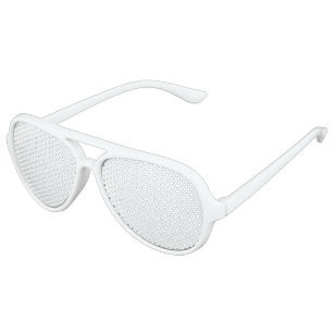 Cool neon white bright plain solid fun party  aviator sunglasses