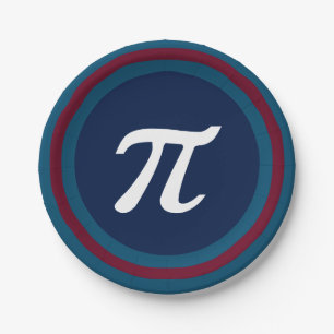 Cool Nerdy Geek Students Pi Day Party Paper Plates