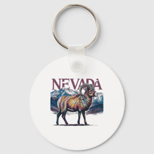 Cool Nevada Nature Mountains Outdoors Hiking Souve Keychain