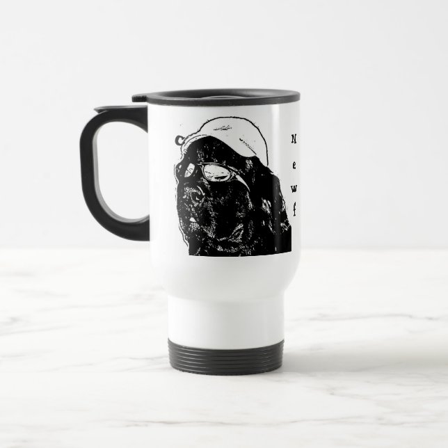 Cool  Newf Travel Mug (Left)