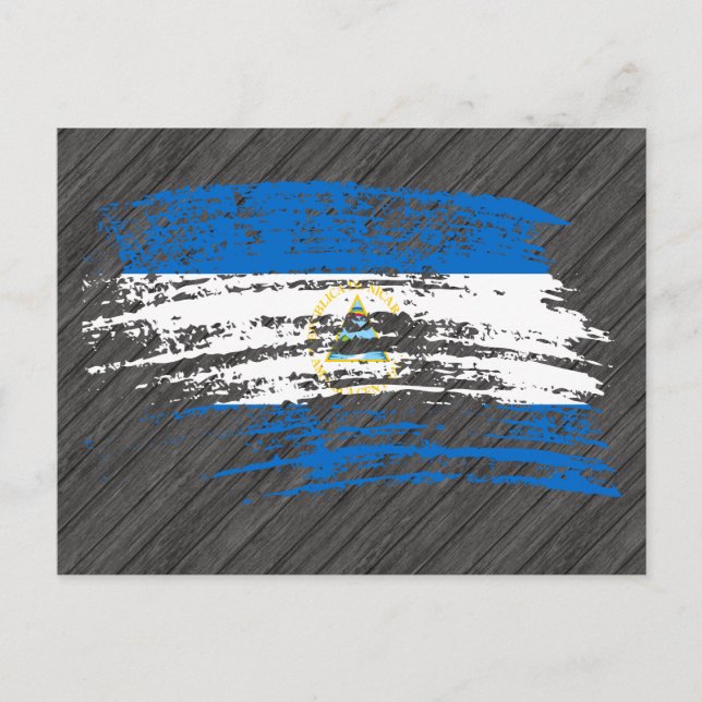 Cool Nicaraguan flag design Postcard (Front)