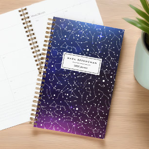 Cool Night Sky Constellations Personalized Planner