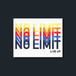 Cool No Limit Live Up Playful Funk Pop Art Canvas Print<br><div class="desc">No limit. No Rules. Have fun. Make your life the life you want to live and believe in the choice you make. The intricate flow of colours and lines popped up on the design create funky unique patterns.</div>