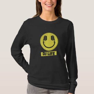 Cool No Music No Life Dj Headphones T-Shirt