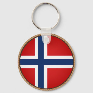 Cool Norway Flag Seal Keychain