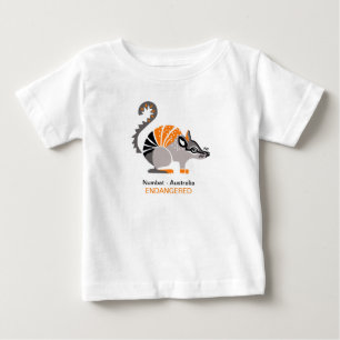 Cool NUMBAT -Endangered animal graphic - Wildlife Baby T-Shirt