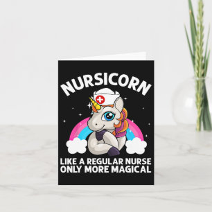 Cool Nurse For Men Women Unicorn Medical Nurses Rn Card