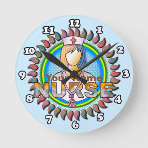 Cool Nurse Round Clock