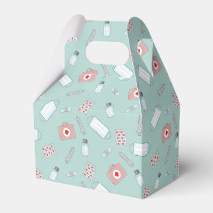 cool Nurse tiled pattern Favor Box