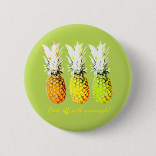 Cool Off With Pineapple 2 Inch Round Button