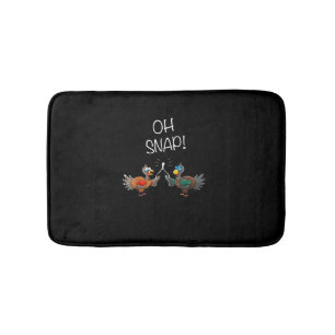 Cool Oh Snap! _ Funny Turkey With Wishbone Thanksg Bath Mat