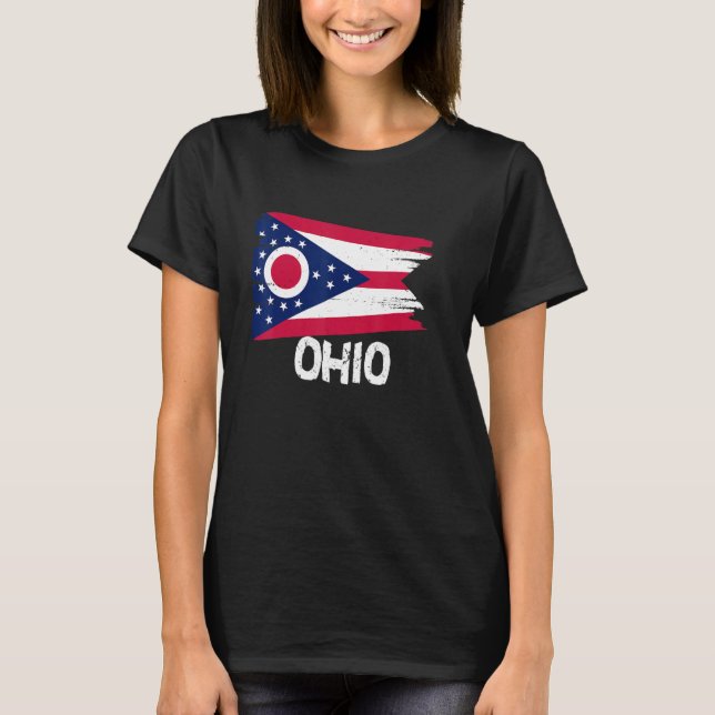 Cool Ohio Flag T-Shirt (Front)