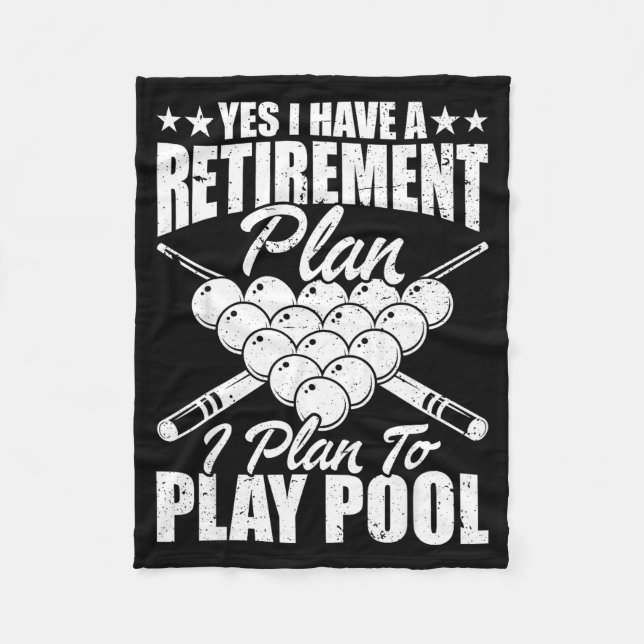 Cool Ol Design For Men Women Billiards Lover Ol Pl Fleece Blanket (Front)