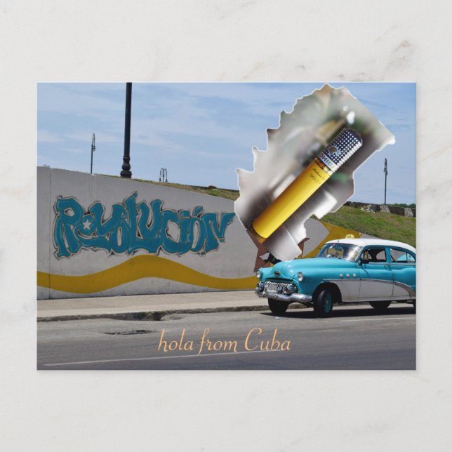 Cool Old Car Havana Cuba Postcard (Front)