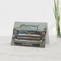 Cool Old Classic Car Fun Old Timer Birthday Card