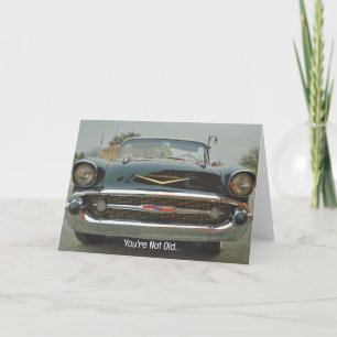 Cool Old Classic Car Fun Old Timer Birthday Card