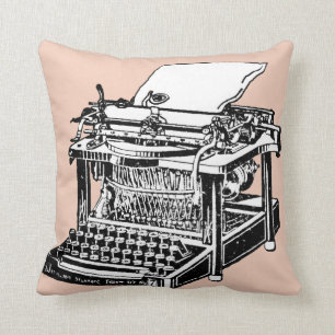 Cool Old Typewriter Pillow