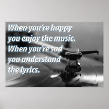 Cool Oldies Music Quote Vinyl Record Turntable