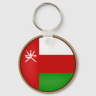 Cool Oman Flag Seal Keychain
