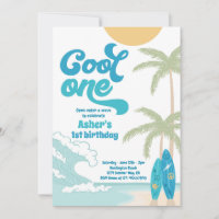 Cool One Retro Surf 1st Birthday Party