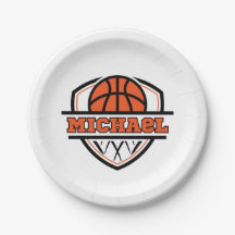 Cool Orange Black Basketball Sports