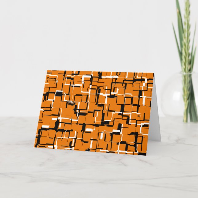 COOL Orange Black White Card (Front)