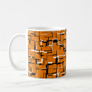 COOL Orange Black White Coffee Mug