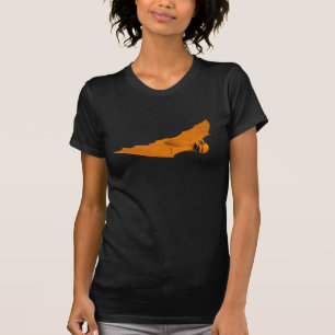 Cool Orange Halloween Bat T-Shirt