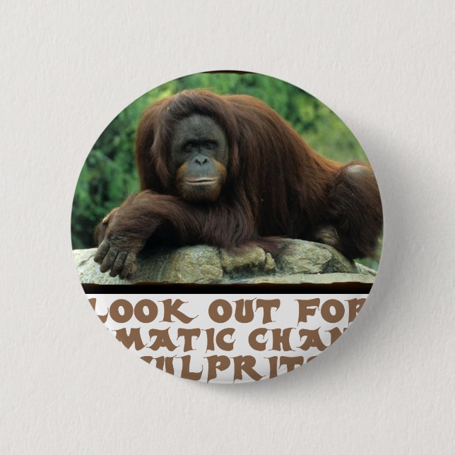cool Orangutan designs 2 Inch Round Button (Front)