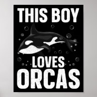 Cool Orca Design For Boys Kids Men Sea Orca Whale 