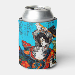 Cool oriental japanese Ancient Samurai Warrior Jo Can Cooler
