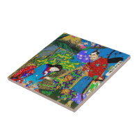 Cool oriental japanese beautiful geisha garden art