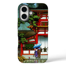 Cool oriental japanese classic temple rain art