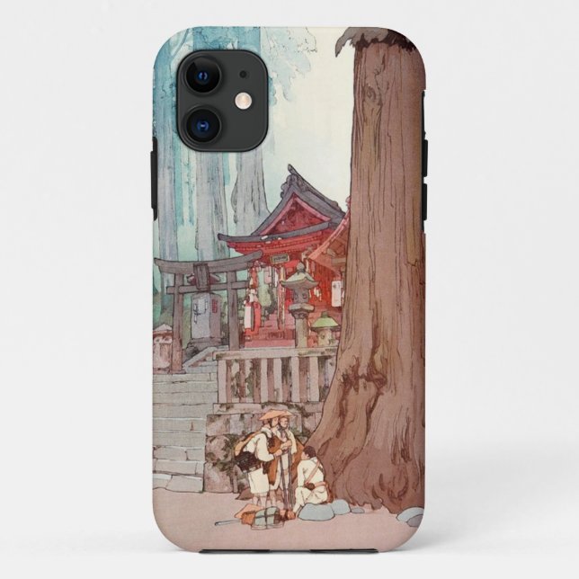 Cool oriental japanese classic temple shrine art Case-Mate iPhone case (Back)