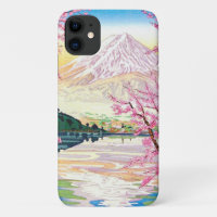 Cool oriental japanese Fuji spring cherry tree art