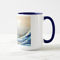 Cool oriental japanese Hokusai Fuji View landscape