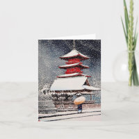 Cool oriental japanese Kawase winter scenery art