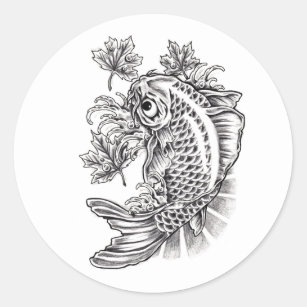 Cool Oriental Japanese Koi Fish Carp Tattoo Stickers - 15 Results