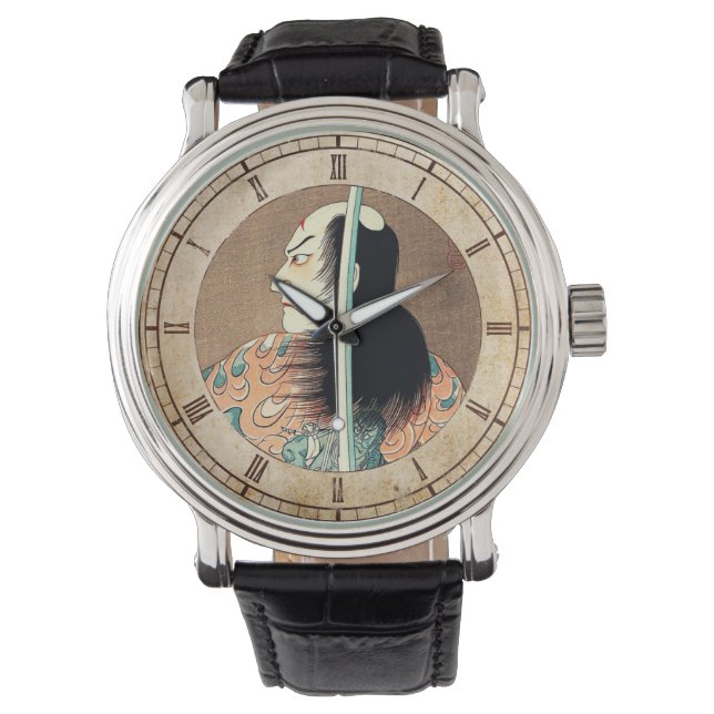 Cool oriental japanese Natsumatsuri Danschich art Watch (Front)