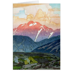 Cool oriental japanese Yoshida Mountain pass art