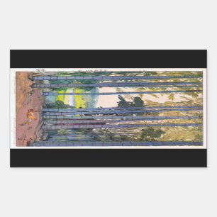 Cool oriental japanse Yoshida Bamboo Forest art Sticker