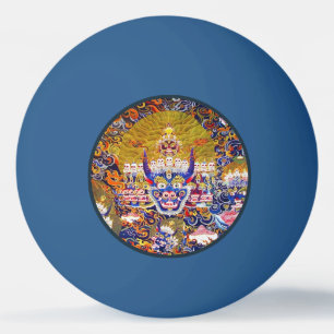 Cool oriental mandala thangka Yamantaka god Ping Pong Ball