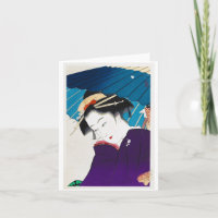 Cool oriental Takane Koko Geisha with Umbrella