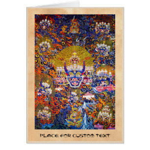 Cool oriental tangka Yamantaka death god tattoo