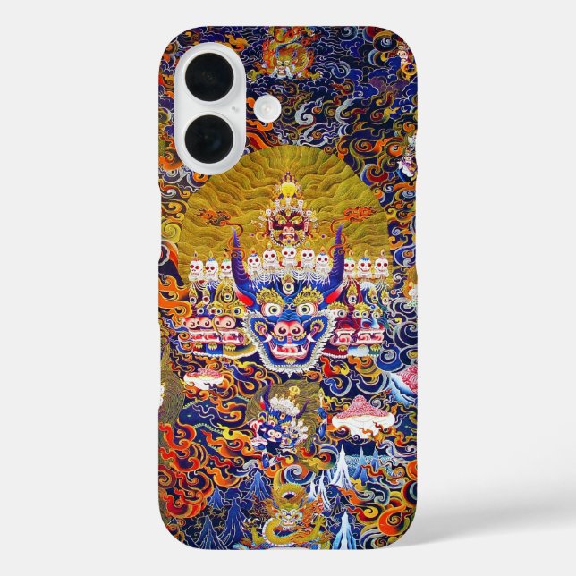 Cool oriental tibetan thangka god tattoo vibrant Case-Mate iPhone case (Back)